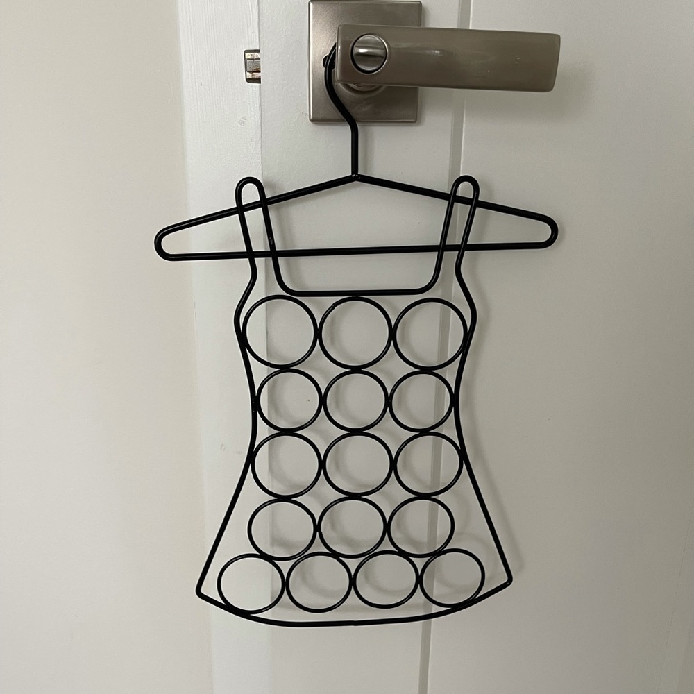 Black Metal Hanger for scarfs